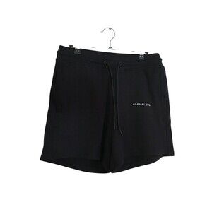 Alphalete Athletic Shorts Women's Size XL Black Stretch Cotton Blend